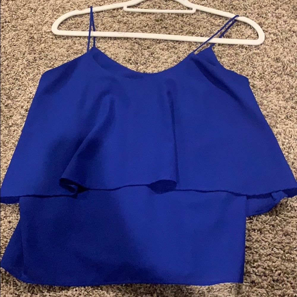 Royal blue top